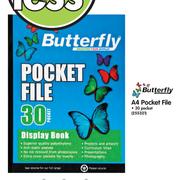 Butterfly A4 Pocket File-5x30 Pockets