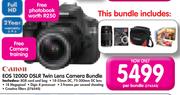 Canon EOS 1200D DSLR Twin Lens Camera Bundle-Per Bundle