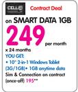 Nextbook 10" 2-In-1 Windows Tablet 3G/64GB-On Smart Data 1GB