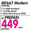 Cell MF667 Modem-Each