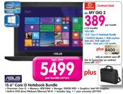 Asus 15.6" Core i3 Notebook Bundle-On My Gig 2