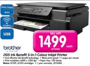 Brother J105 Ink Benefit 3-In-1 Colour Inkjet Printer