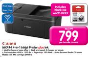 Canon MX494 4-In-1 Inkjet Printer+ Ink-Per Bundle