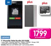 Lenovo 7" PhoneTab Tablet Bundle 3G/16GB-Per Bundle