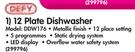 Defy 12 Plate Dishwasher DDW176