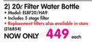 Elegance 20L Filter Water Bottle ELBF20/HA9