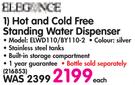 Elegance Hot And Cold Free Standing Water Dispenser ELWD110/BY110-2
