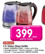 Mellerware 1.7L Vision Glass Kettle 22400RDA/22400-Each