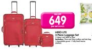 Hero Lite 3-Piece Luggage Set-Per Set