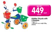 Kiddies Tricycle With 2 Baskets-Each