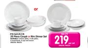 Primaries 20-Piece Coupe Or Rim Dinner Set-Per Set