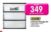 Addis 3 Drawer Stoarge Set-Per Set