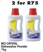 Dio Crystal Dishwasher Powder-2x1Kg
