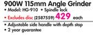 Ryobi 900W 115mm Angle Grinder HG-910-Each