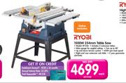 Ryobi 1500W 254mm Table Saw BT-256