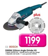 Bosch 2000W 230mm Angle Grinder Kit GWS20-230