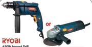 Ryobi 900W 115mm Angle Grinder HG-910-Each