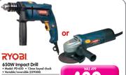 Ryobi 650W Impact Drill PD-650-Each