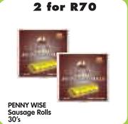 Penny Wise Sausage Rolls-2 x 30's