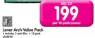 Lever Arch Value Pack-Per 10 Pack