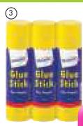 Bostik Prestik Glue Stick Value Pack-3x25g Packs