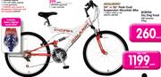 Raleigh 24" Or 26" Peak Dual Suspension Mountain Bike-Each