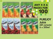 Purejoy Juice(All Variants)-4x6x200ml
