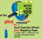 Trojan Dual Exercise Wheel plus Skipping Rope