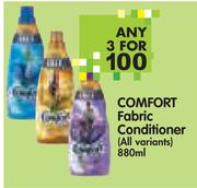 Comfort Fabric Conditioner(All Variants)-3x880ml