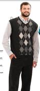 Legend Knitwear Mens Argyle Slipover
