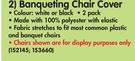 Banqueting Chair Cover-2's