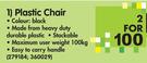 Plastic Chair-2's