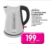 Sunbeam 1.7Ltr Stainless Steel Cordless Kettle SAK-701