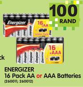Energizer 16-Pack AA Or AAA Batteries-Each