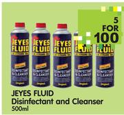 Jeyes Fluid Disinfectant And Cleanser-5x500ml