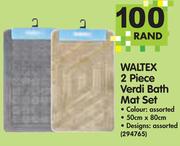 Waltex 2 Piece Verdi Bath Mat Set