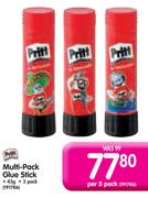 Pritt Multi-Pack Glue Stick-43g Per 3 Pack