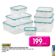Addis 7 Piece 4 Sided Lock Food Saver Set-Per Set
