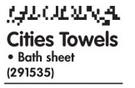 Cities Towel Bath Sheet-Each