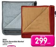 Sesli Beverly Reversible Blanket-200 x 230cm Each
