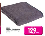 Sesli Shaded Grey Blanket-150 x 200cm