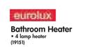 Eurolux Bathroom 4 Lamp Heater-Each