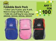 Camp Master Foldable Back Pack-Each