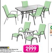 Terrace Leisure Manor 10 Piece With Ottoman Set