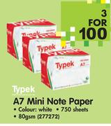 Typek A7 Mini Note Paper-3nos