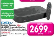DStv Explora+ Gold HD Upgrade Voucher