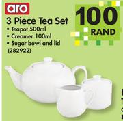 Aro 3 Piece Tea Set