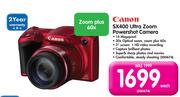 Canon SX400 Ultra Zoom Powershot Camera