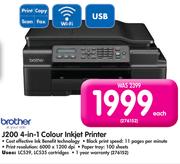 Brother 4-In-1 Colour Inkjet Printer J200