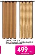 Design Collection Sabi Or Savannah Eyelet Bamboo Blind 140x223Cm-Per Drop